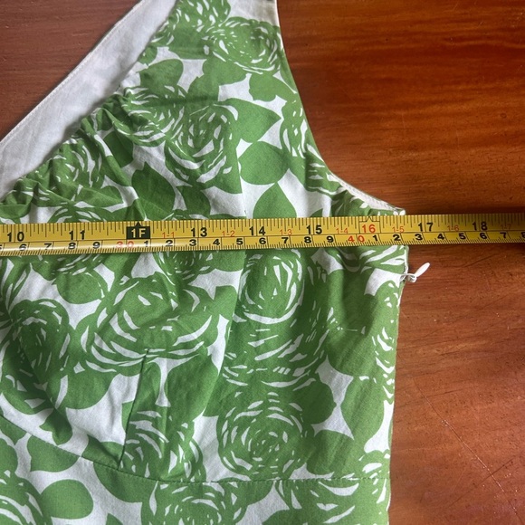 Boden Floral Sheath Dress Green White 10R Preppy Summer Business Casual Classic - Picture 5 of 12